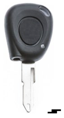 Silca lege behuizing 1-knops NE73BRS1