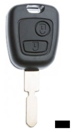 Silca lege behuizing 2-knops NE78RS2N