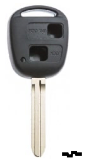 Silca lege behuizing 2-knops TOY43BRS2