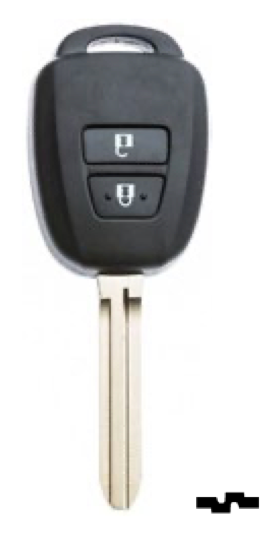 Silca lege behuizing 2-knops TOY43CRS2N