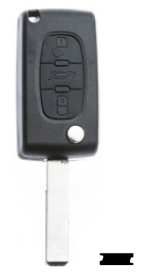 Silca lege behuizing 3-knops HU83BRS8