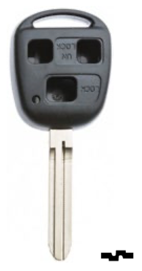 Silca lege behuizing 3-knops TOY43BRS8