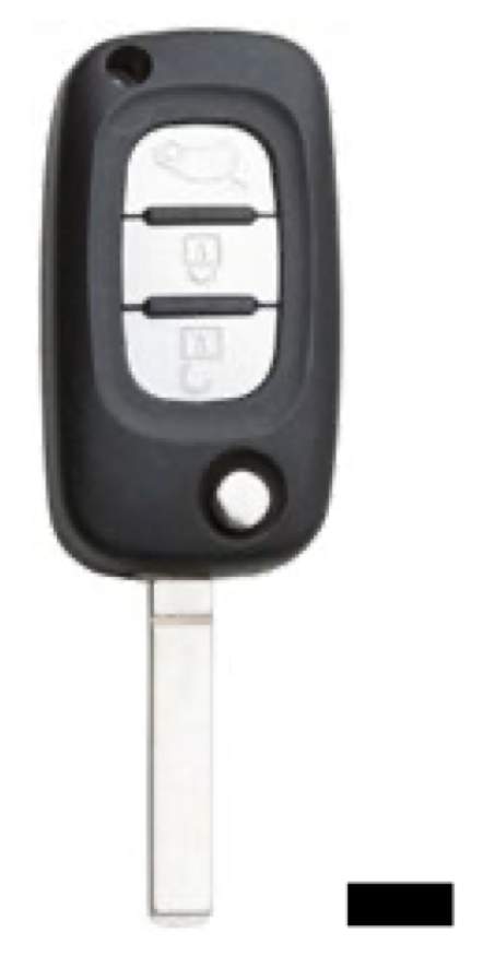 Silca lege behuizing 3-knops VA2ERS8