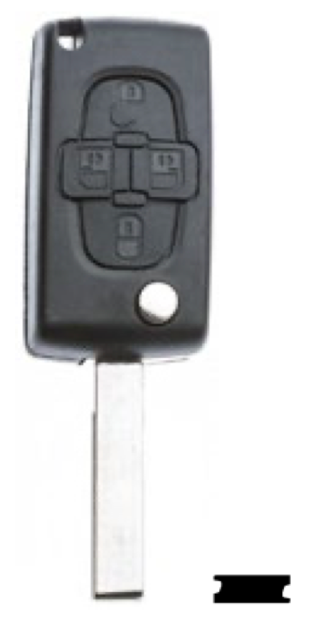 Silca lege behuizing 4-knops HU83CRS7N