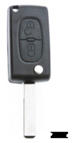 Silca lege behuizing 2-knops HU83ARS2