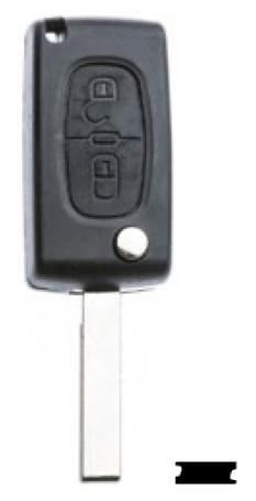 Silca lege behuizing 2-knops HU83ARS2N