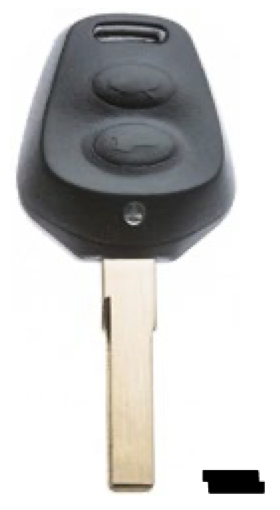 Silca lege behuizing 2-knops HU66RS2