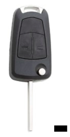 Silca lege behuizing 2-knops HU100RS2