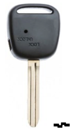 Silca lege behuizing 1-knops TOY43RS1