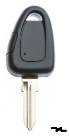 Silca lege behuizing 1-knops GT10RS1