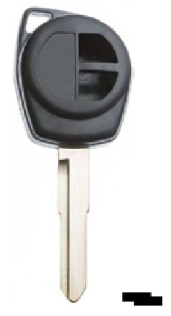 Silca lege behuizing 2-knops HU87RS2