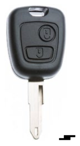 Silca lege behuizing 2-knops NE73RS2