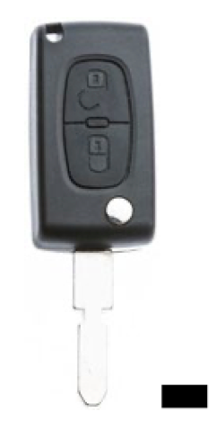 Silca lege behuizing 2-knops NE78ARS2N