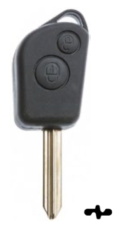 Silca lege behuizing 2-knops SX9ARS2