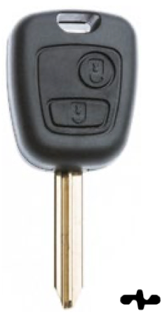 Silca lege behuizing 2-knops SX9RS2