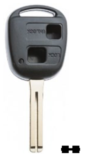 Silca lege behuizing 2-knops TOY48BRS2