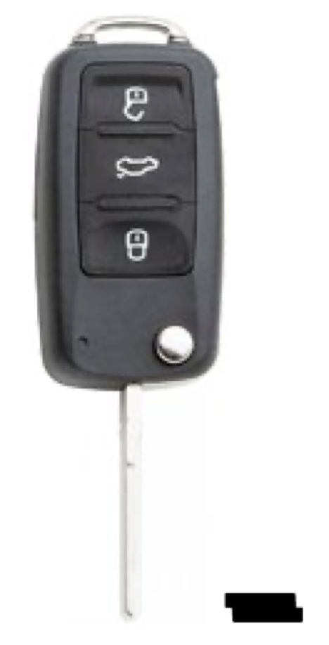 Silca lege behuizing 3-knops HU66BRS8