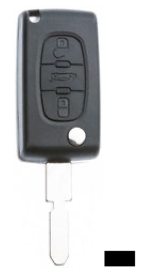 Silca lege behuizing 3-knops NE78BRS8N