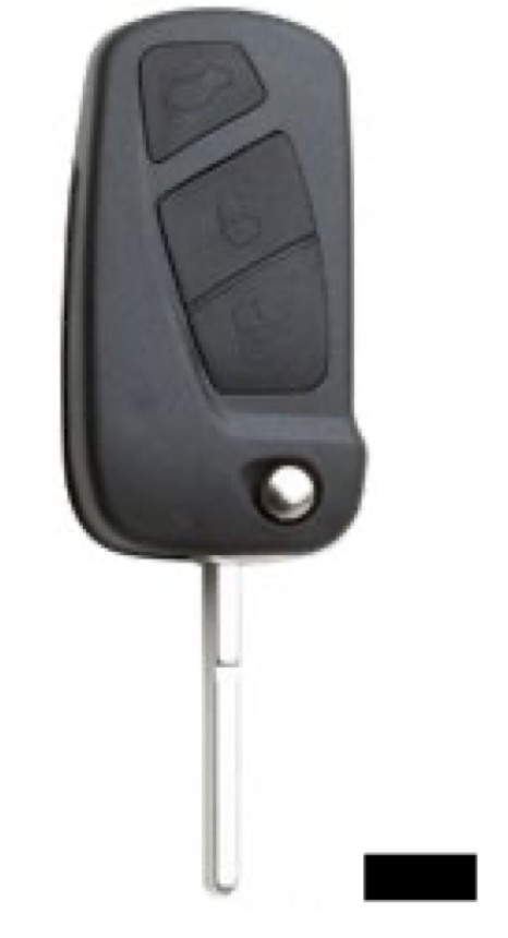 Silca lege behuizing 3-knops SIP22ERS8