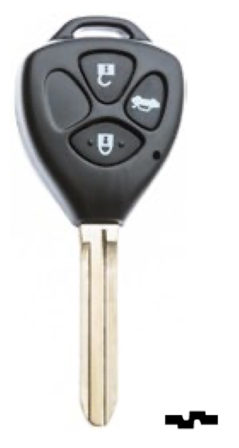 Silca lege behuizing 3-knops TOY43ARS8