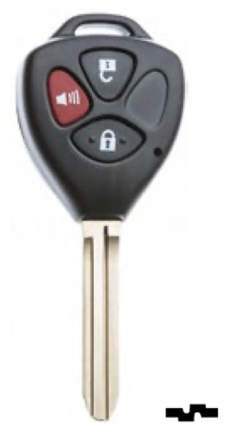 Silca lege behuizing 3-knops TOY43ARS9