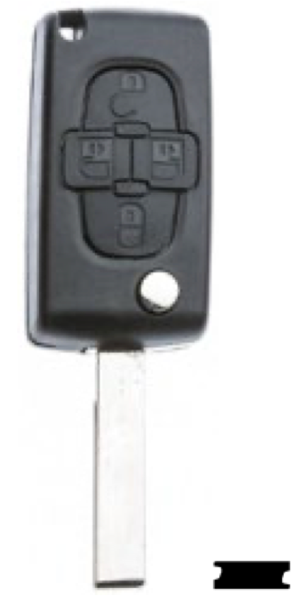 Silca lege behuizing 4-knops HU83CRS7