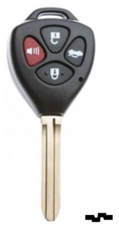 Silca lege behuizing 4-knops TOY43ARS10