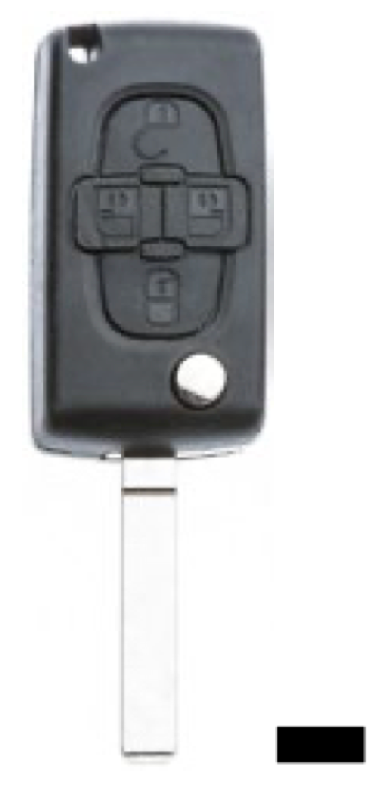 Silca lege behuizing 4-knops VA2CRS7