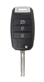 Silca lege behuizing 3-knops KIA8CRS8