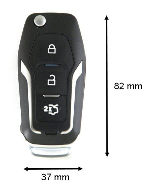 Lege behuizing FORD 3-knops FO3BA